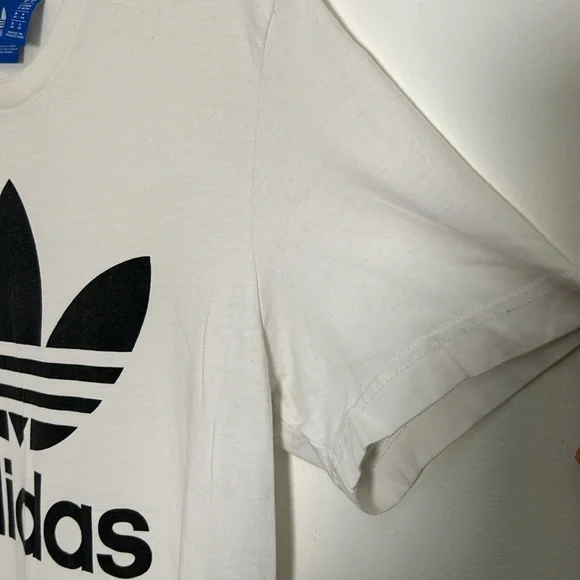 Adidas Originals Women’s Adicolor Trefoil T-Shirt Size Medium. 100% Cotton Y2K - Picture 4 of 7